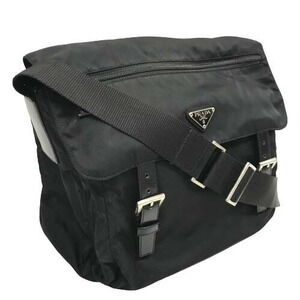 Prada Nylon Tessuto Shoulder Bag Strap Black